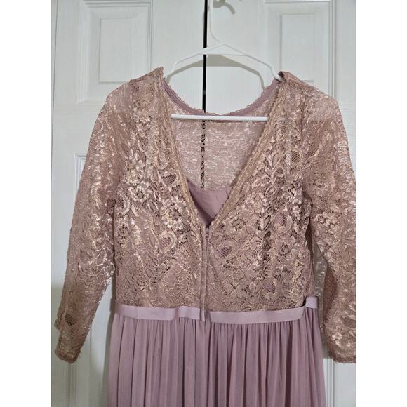 David's bridal size 12 women's mauve formal gown - Picture 8 of 13